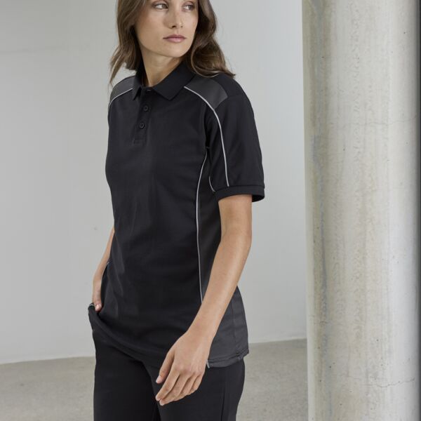 Unisex Grid Short Sleeve Polo Thumbnail