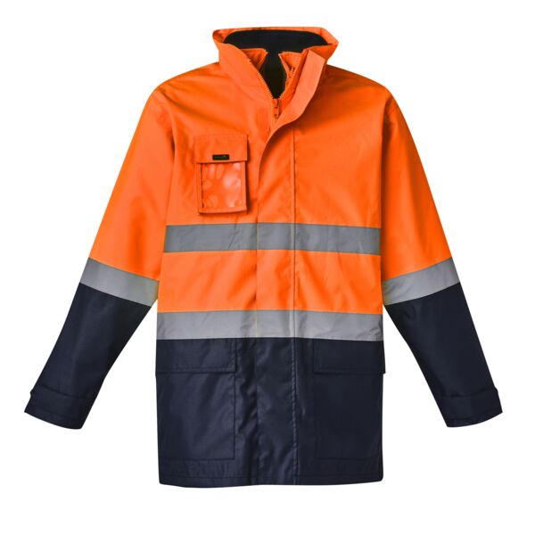 Mens Hi Vis Basic 4 In 1 Waterproof Jacket Thumbnail