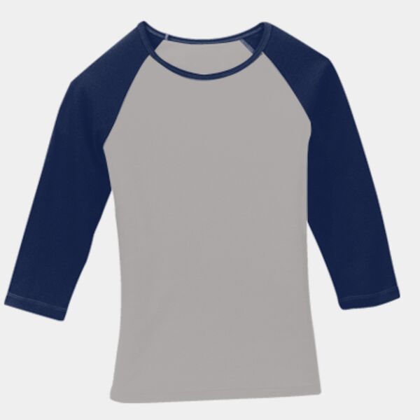 Mens 3/4 Sleeve Raglan Tee T343RG Thumbnail