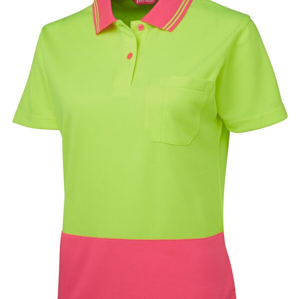 JB's Ladies Hi Vis S/S Comfort Polo Thumbnail